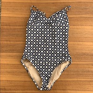 J Crew One Piece Printed Swim Suit
